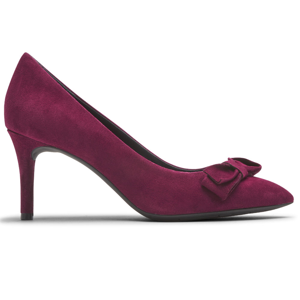 Rockport Hæler Sko Dame Rosa - Total Motion 75Mm Bow - MGIE36175